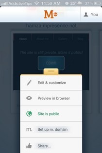 M.dot iOS Menu M.dot iOS Menu
