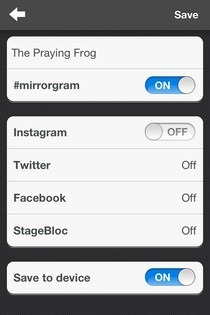 Mirrorgram iOS Share Mirrorgram iOS Share