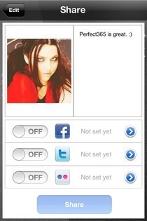 Perfect 365 iOS Share Perfect 365 iOS Share