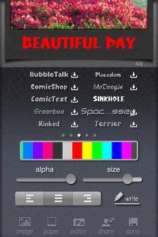 Polatax iOS Text Edit