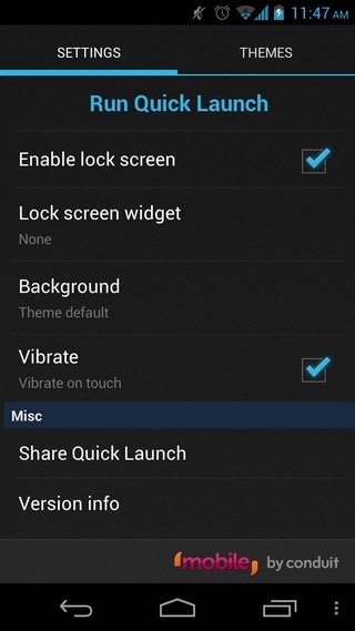 Quick-Launch-Android-Settings