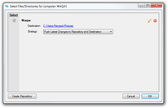 Select FilesDirectories for computer WAQAS Select FilesDirectories for computer WAQAS