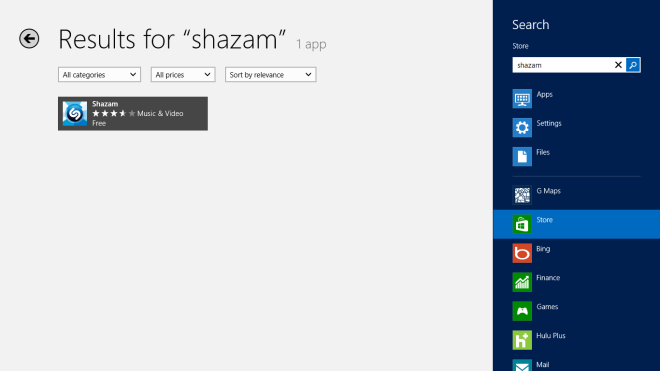 Shazam Store Search Shazam Store Search