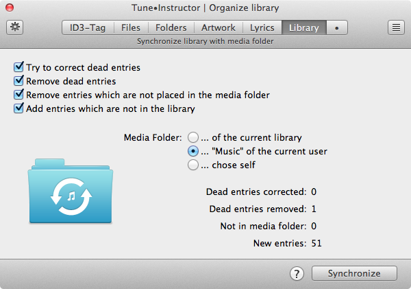 Tune Instructor organize Tune Instructor organize