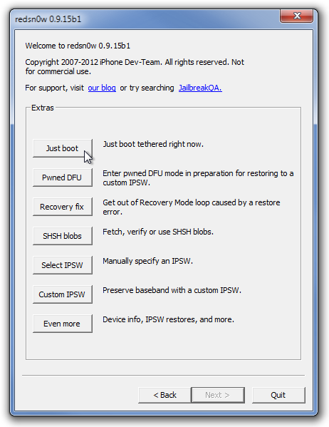redsn0w 0.9.15b1 Extras redsn0w 0.9.15b1 Extras