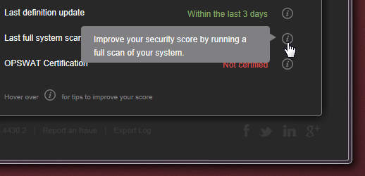 Improve Security Scan Improve Security Scan