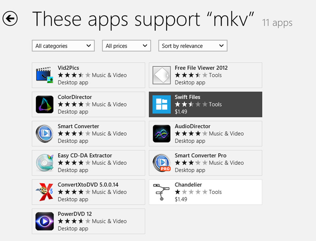 windows media player mkv windows 8
