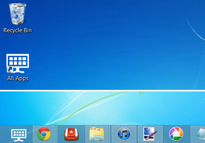 How To Add 'All Apps' Shortcut To Windows 8 Desktop & Taskbar