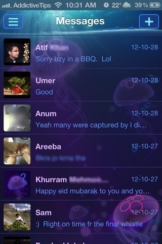 GO SMS iOS 5 Threads