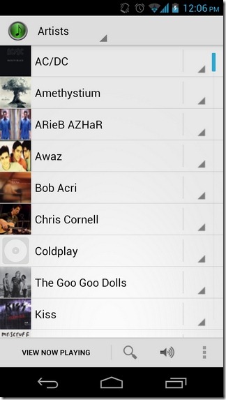 Retunes-Android-Artists