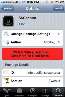 SSCapture Cydia SSCapture Cydia
