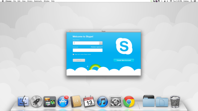 Skype dock icon
