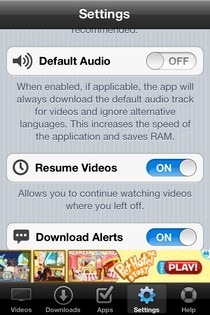 Universal Video Downloader iOS Settings Universal Video Downloader iOS Settings