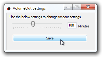 VolumeOut Settings