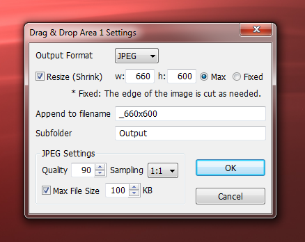 Resize Images To Multiple Sizes At Once Through Drag & Drop