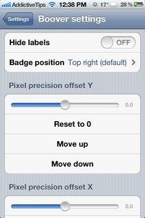 Boover iOS Settings Boover iOS Settings