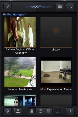 CineXPlayer iOS Home CineXPlayer iOS Home
