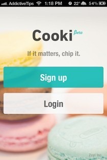 Cooki iOS Sign Up Cooki iOS Sign Up
