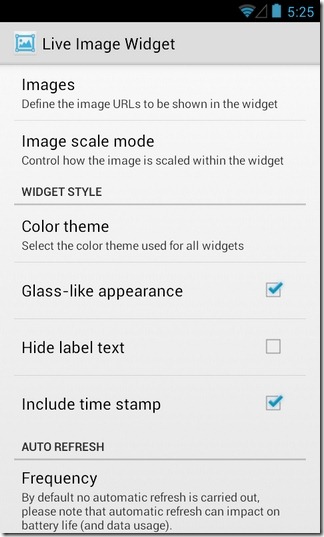 Live-Image-Widget-Android-Configure Live-Image-Widget-Android-Configure