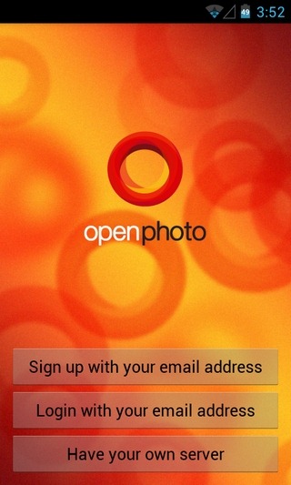 OpenPhoto-Android-Login