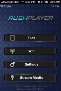RushPlayer  iOS Home RushPlayer  iOS Home