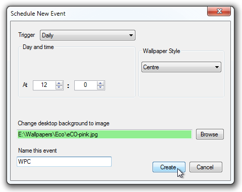 Schedule New Event Schedule New Event