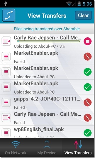 Shareable-Android-Transfers
