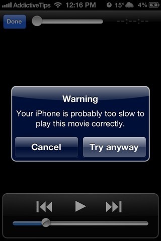 VLC Media Player iOS Warning VLC Media Player iOS Warning