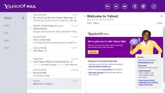 yahoo mail app for desktop and mobil