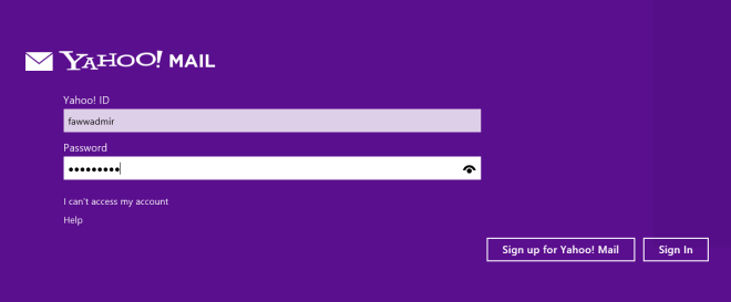 Yahoo Mail Sign In Homepage