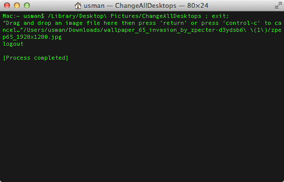 change desktop change desktop