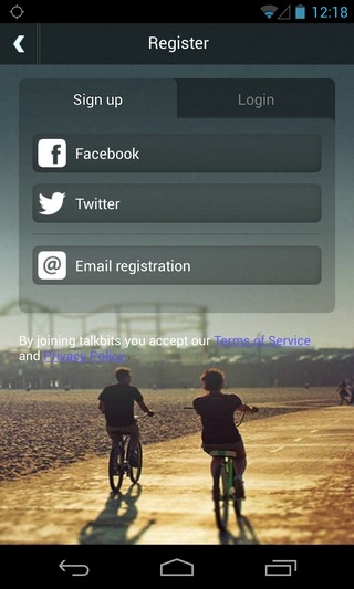 talkbits-Android-iOS-Login talkbits-Android-iOS-Login