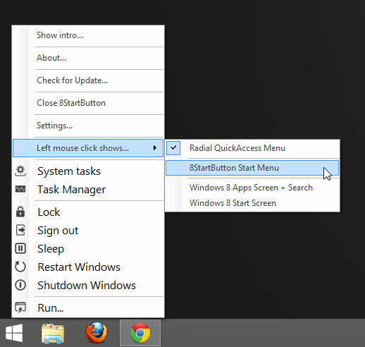 8StartButton Start Menu Default