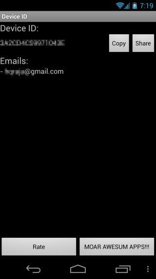 Android Device ID from App