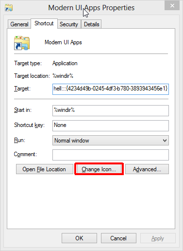 Change Icon Change Icon