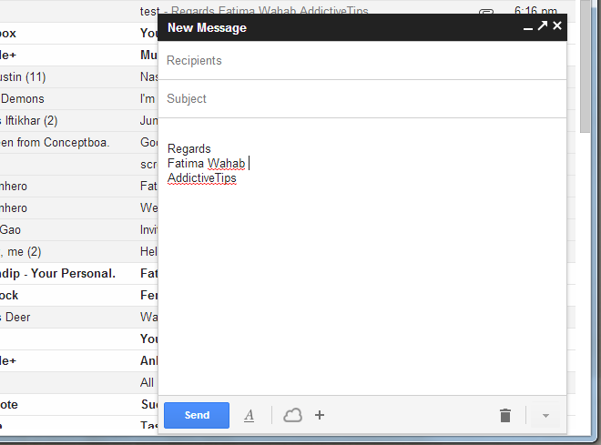 Cloudy new compose view
