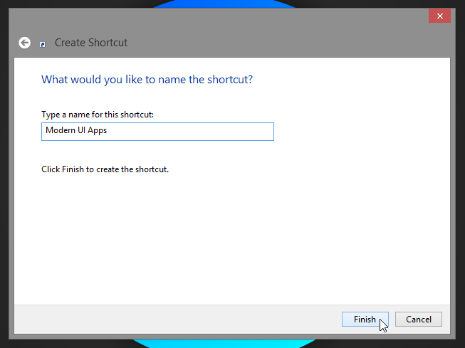 Create Shortcut Name Create Shortcut Name