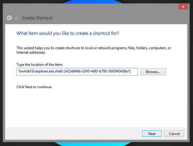 Create Shortcut Create Shortcut