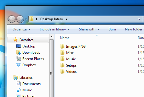 Desktop Intray Folders Desktop Intray Folders