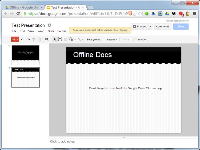 Offline Presentation Offline Presentation