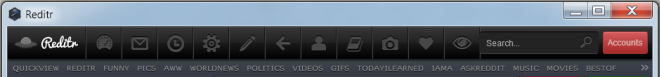 Reditr top bar signed in Reditr top bar signed in