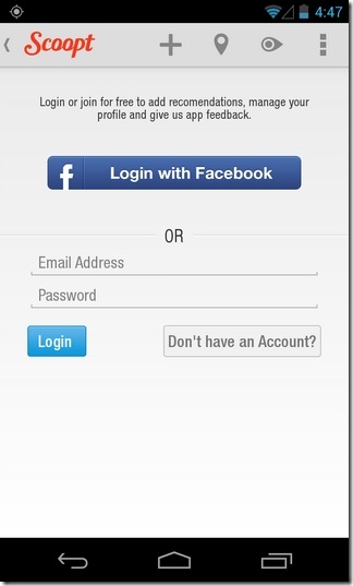 Scoopt-Android-iOS-Login Scoopt-Android-iOS-Login