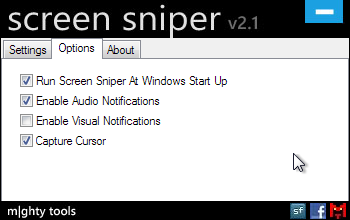 Screen Sniper 2.1 Options Screen Sniper 2.1 Options