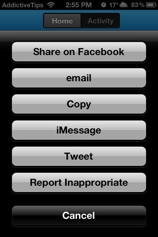 Snapvoice iOS Share Snapvoice iOS Share