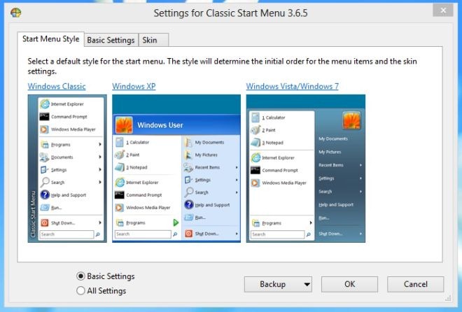 Start Menu Basic Start Menu Basic