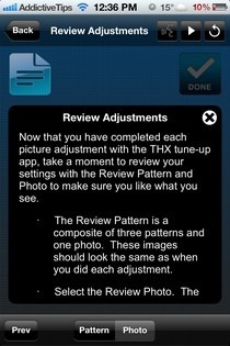 THX tune-up iOS Instructions THX tune-up iOS Instructions
