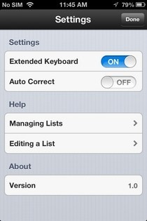 Task Paper iOS Settings Task Paper iOS Settings
