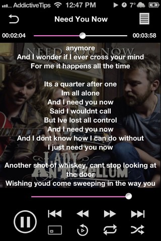 TinPlayer iOS Music Controls