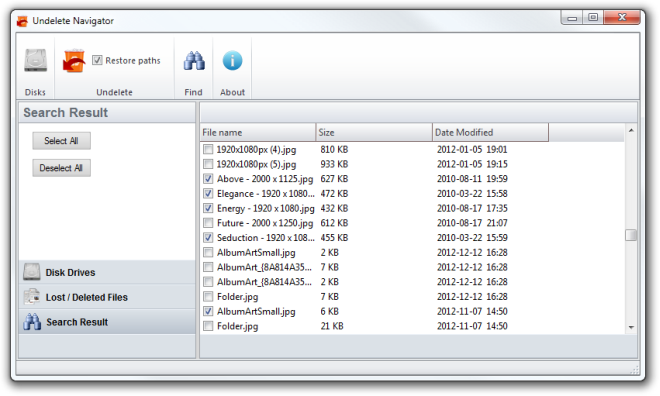 Undelete Navigator Search Undelete Navigator Search
