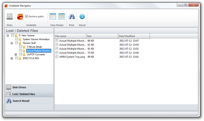 Undelete Navigator Undelete Navigator